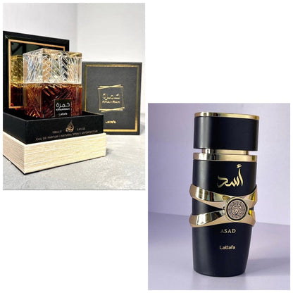 Combo Perfume ASAD y Khamrah 100 ML.
