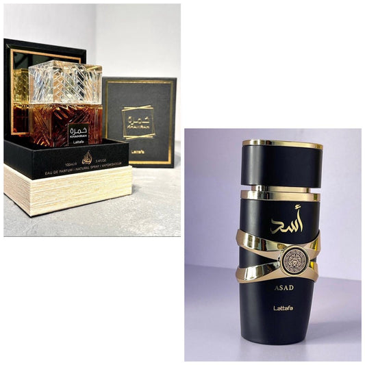 Combo Perfume ASAD y Khamrah 100 ML.